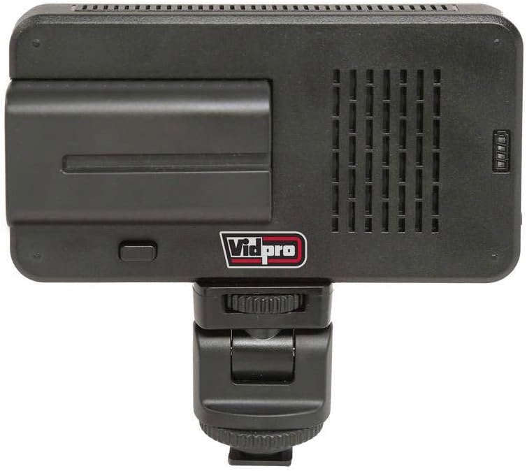 VidPro LED-150 Photo and Video Light Kit - On Camera Panel LED Light - Adjustable and Dimmable Light Fits Cameras Video Camcorders and DLSR w/Hot Shoe Includes Rechargeable Battery Diffuser and More - Image 3