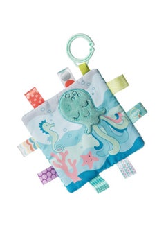 Mary Meyer Taggies Crinkle Me Toy with Baby Paper & Squeaker, 6.5 X 6.5", Sleepy Seas Octopus  - Image 1