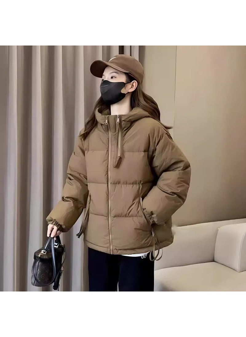 Generic - Petite Warm Duck Down Coat Brown - Image 1
