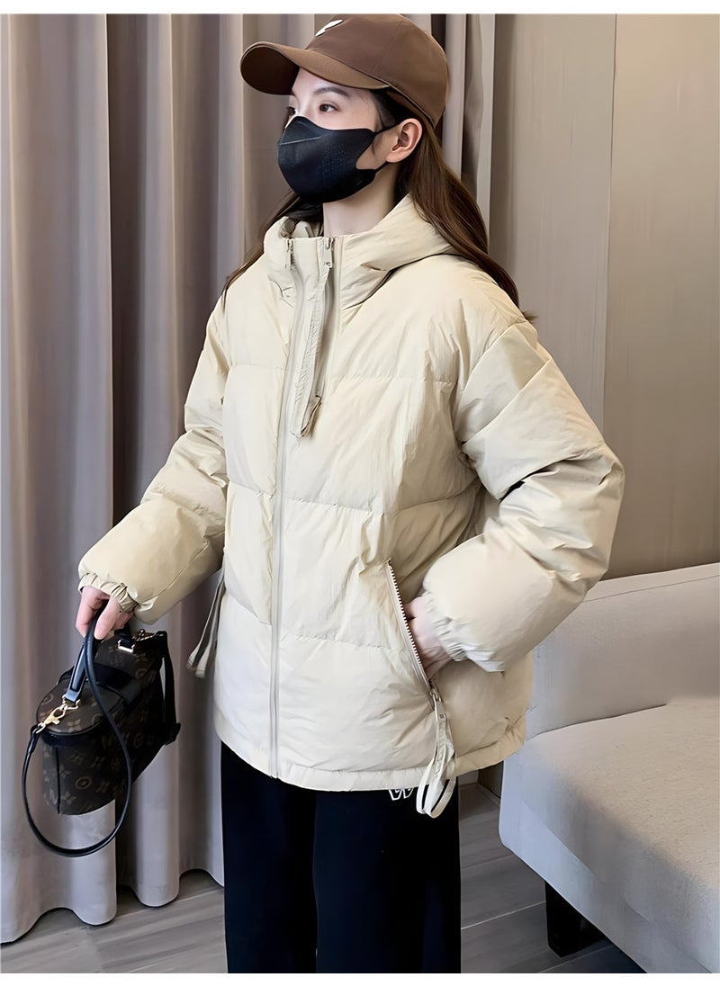 Generic - Petite Warm Duck Down Coat Brown - Image 1