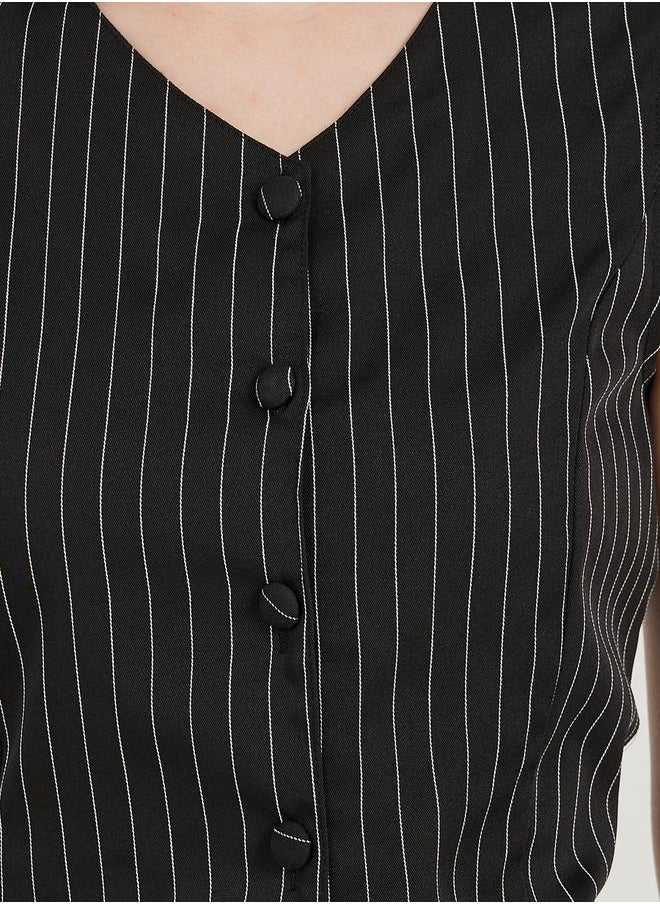 Styli - Striped Sleeveless Top and Maxi Skirt Co-Ords - Image 1