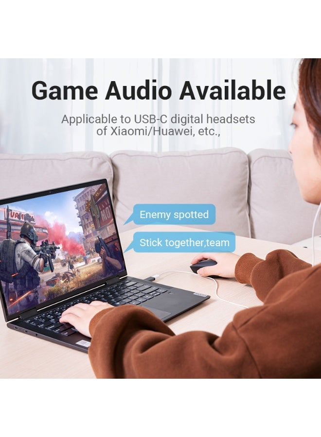 VENTION USB 3.0 Male to USB-C Female Adapter Gray Aluminum Alloy Type Model # CDPH0 - Image 4