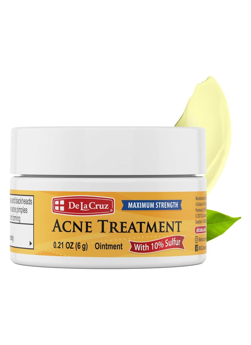 De La Cruz De La Cruz, 10% Sulfur Acne Treatment Ointment (Trial Size)  - Image 1