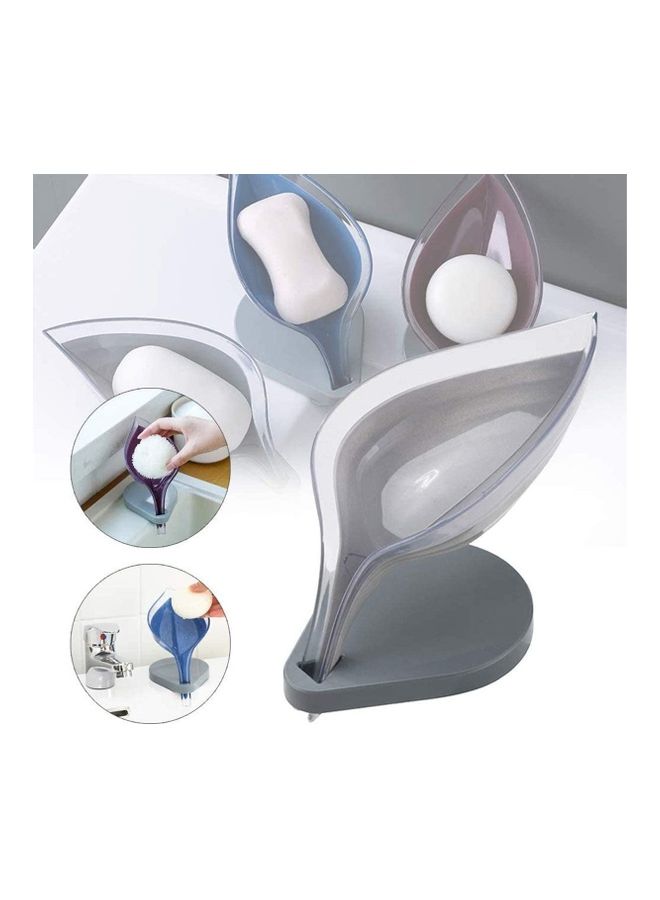 حامل صابون على شكل ورقة شجر متعدد الألوان 12سم - Image 2