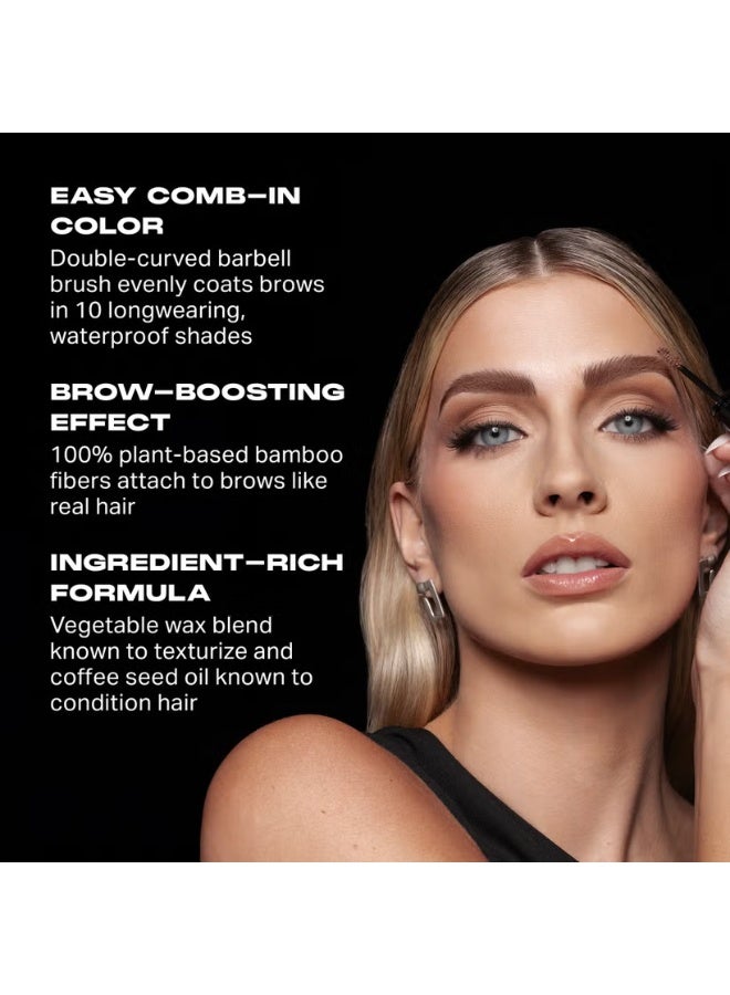 Morphe Brow Tease Fiber-Infused Volumising Mousse - Biscotti - Image 4