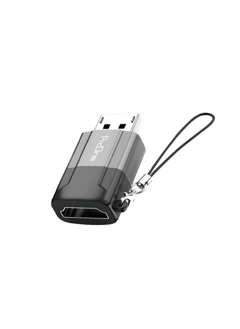 ProOne DisplayPort to DP to HDMI OTG Adapter, DP PC to HDTV Monitor Converter Video UHD 2K@120Hz,4K@30 DP to HDTV Male to Female Uni-Directional Adapter Compatible for Dell, Lenovo, HP,GPU, AMD