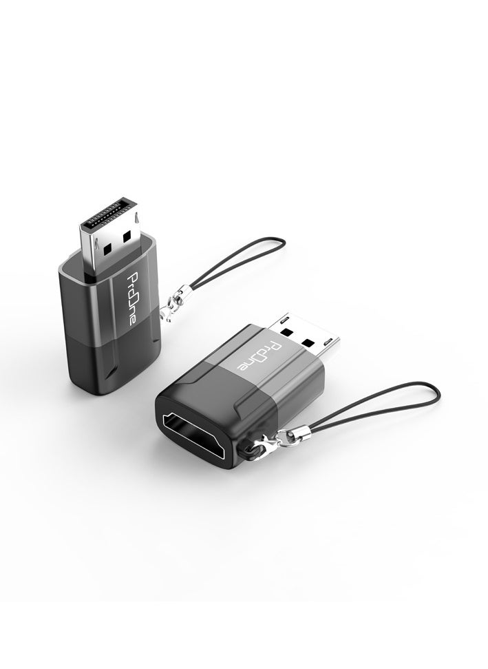 ProOne DisplayPort to DP to HDMI OTG Adapter, DP PC to HDTV Monitor Converter Video UHD 2K@120Hz,4K@30 DP to HDTV Male to Female Uni-Directional Adapter Compatible for Dell, Lenovo, HP,GPU, AMD