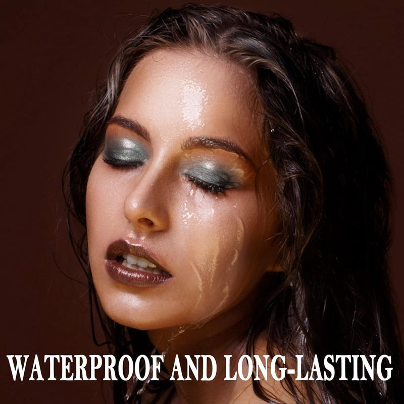 Boobeen Eyeshadow Stick Pencil Crayon Waterproof Cream Eyeshadow Glitter Eye Makeup, Easy to Use (02# + 08#) - Image 4