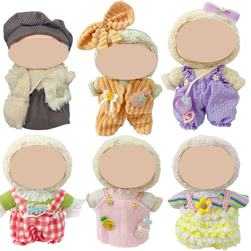 Ezcora Clothes for Doll 6 Pack Doll Outfits for 17cm Doll Perfect for Play and Display Accessories for Dolls Collectors No Dolls Set 3 - Image 2
