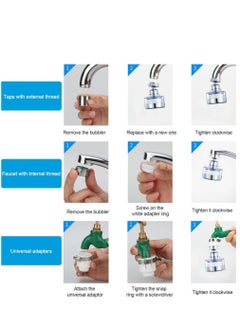 360° Rotating Faucet Water Filter – Sink Water Purifier for Kitchen & Bathroom – Tap Water Filtration System with Replaceable Filter Elements – Splash-Proof & Easy to Install - pzsku/ZDB3AC63124002D99A339Z/45/_/1740896078/022785b7-6cc7-4a6d-a4d3-ade846b777ba