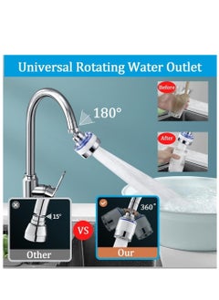 360° Rotating Faucet Water Filter – Sink Water Purifier for Kitchen & Bathroom – Tap Water Filtration System with Replaceable Filter Elements – Splash-Proof & Easy to Install - pzsku/ZDB3AC63124002D99A339Z/45/_/1740896131/8caf9543-272c-40a2-af9a-9713c22cd47e