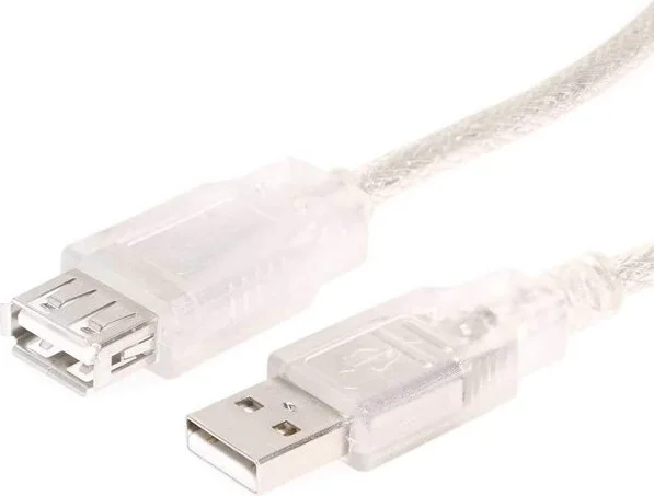 AYT Powermaster 50 cm Transparent USB Extension Cable