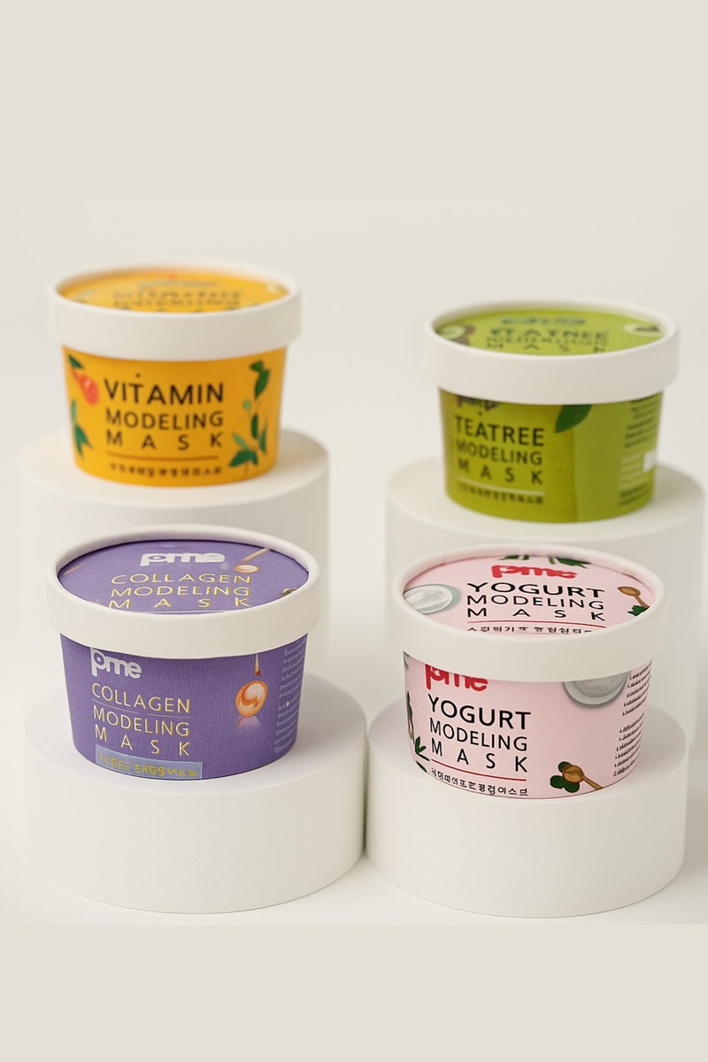 pime Tea Tree Infused Collagen Modeling Mask – 3x25g Korean Peel-Off Face Masks for Brightening, Anti-Aging, Hydrating & Pore-Tightening - Image 5