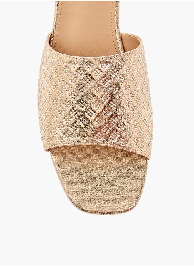 Flora Bella By Shoexpress Women Embellished Slip-On Flat Sandals  - Image 4