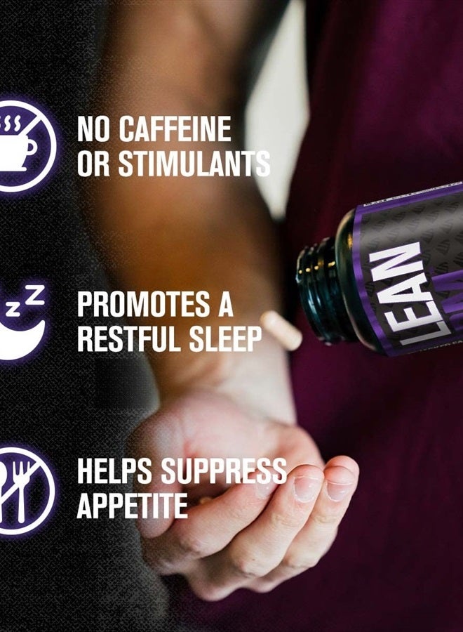 Jacked Factory Lean PM Night Time Fat Burner, Sleep Aid Supplement, & Appetite Suppressant for Men and Women - 60 Stimulant-Free Veggie Weight Loss Diet Pills - Image 5