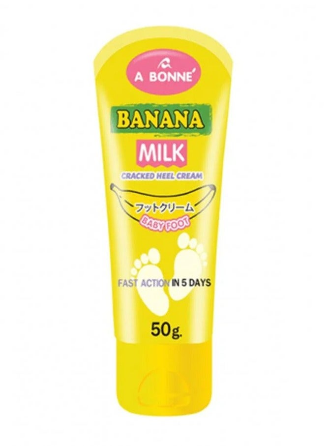 A Bonne' Banana Milk Cracked Heel Cream White 50g - Image 2
