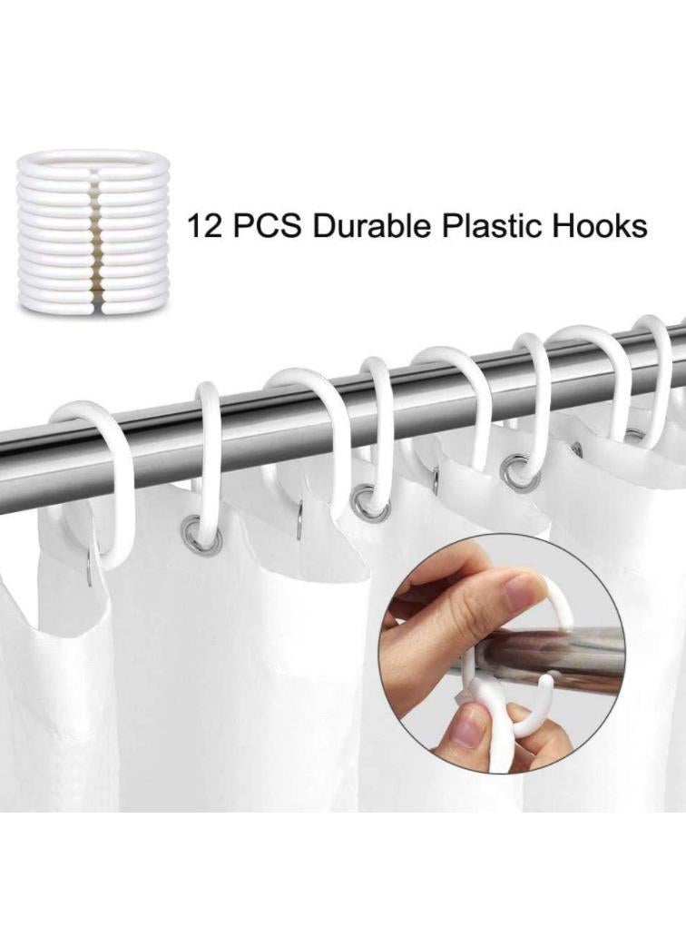 general Love Pattern Shower Curtain Holiday Decoration Shower Curtain Home Bathroom Dry And Wet Separation Partition Shower Curtain Waterproof Shower Curtain - Image 3