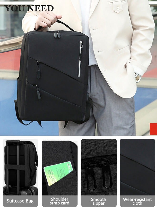 Laptop Backpack-Fits 15.6 Inch Laptop Travel Computer Bag,Business Anti Theft Backpack With Usb Charging Port  - Image 4