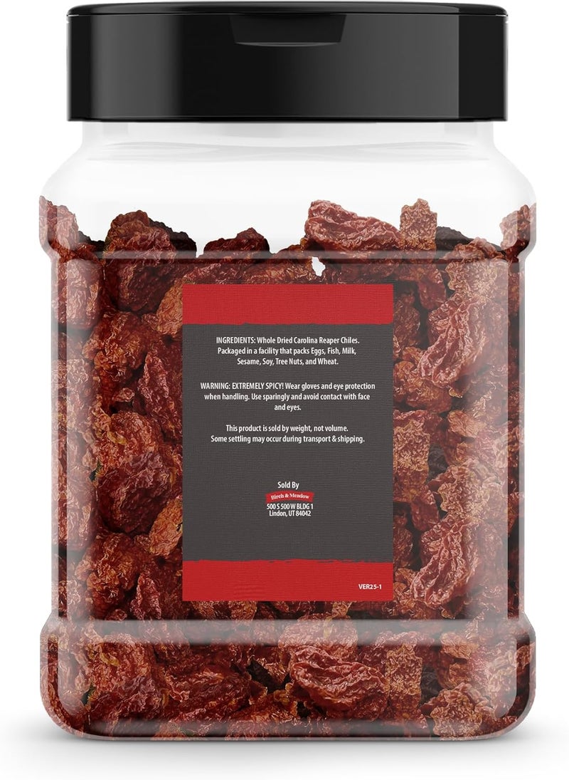BIRCH & MEADOW فلفل كارولينا ريبر الكامل من بيرش & ميدو - 16 حبة، كامل ومجفف، حار للغاية، 1.5 مليون وحدة سكوفيل - Image 2