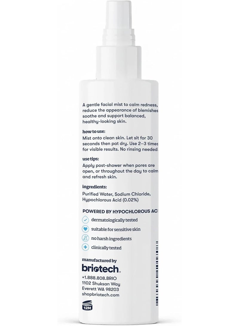 BRIOTECH Renew Toner, Hypochlorous Acid Spray, Minimize Appearance of Blemishes, Soothing Facial Mist for Sensitive Skin, Calm Redness & Bumps, Vegan, 4 fl oz - Image 1