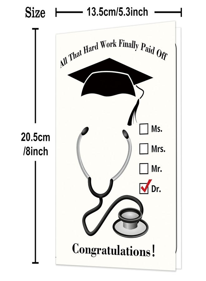 Smithtuy Medical School Graduation Card Gifts for Doctor Her Him,Funny Med School Graduation Card for Women Men - Image 3