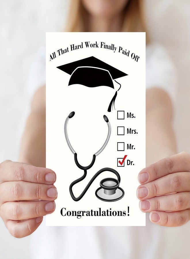 Smithtuy Medical School Graduation Card Gifts for Doctor Her Him,Funny Med School Graduation Card for Women Men - Image 5
