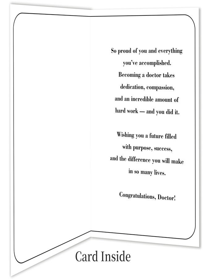 Smithtuy Medical School Graduation Card Gifts for Doctor Her Him,Funny Med School Graduation Card for Women Men - Image 2