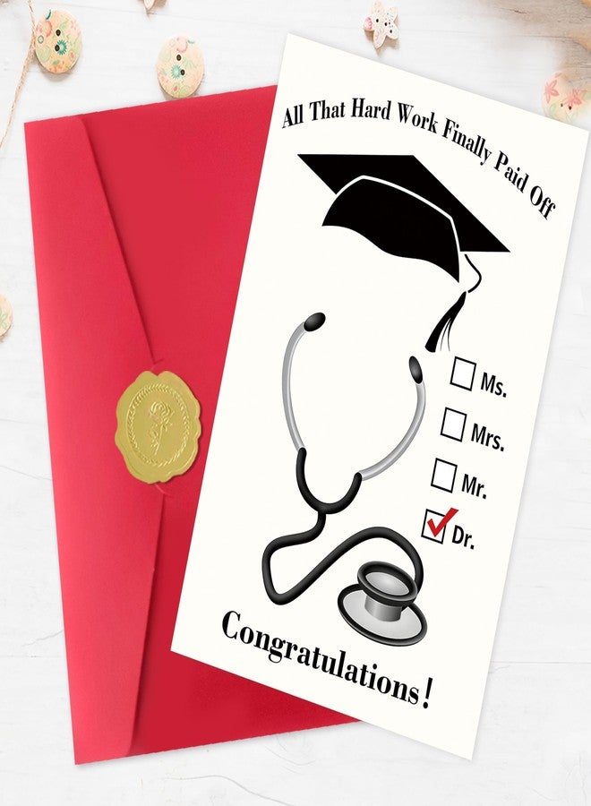 Smithtuy Medical School Graduation Card Gifts for Doctor Her Him,Funny Med School Graduation Card for Women Men - Image 4