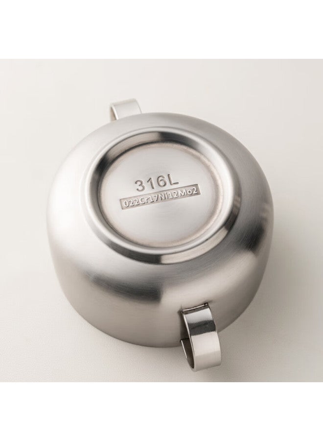 Treejack 316l Stainless Steel Double-handle Children's Feeding Bowl, Baby-specific Double-layer Anti-drop Anti-scalding Rice Eating Soup Bowl - Image 5