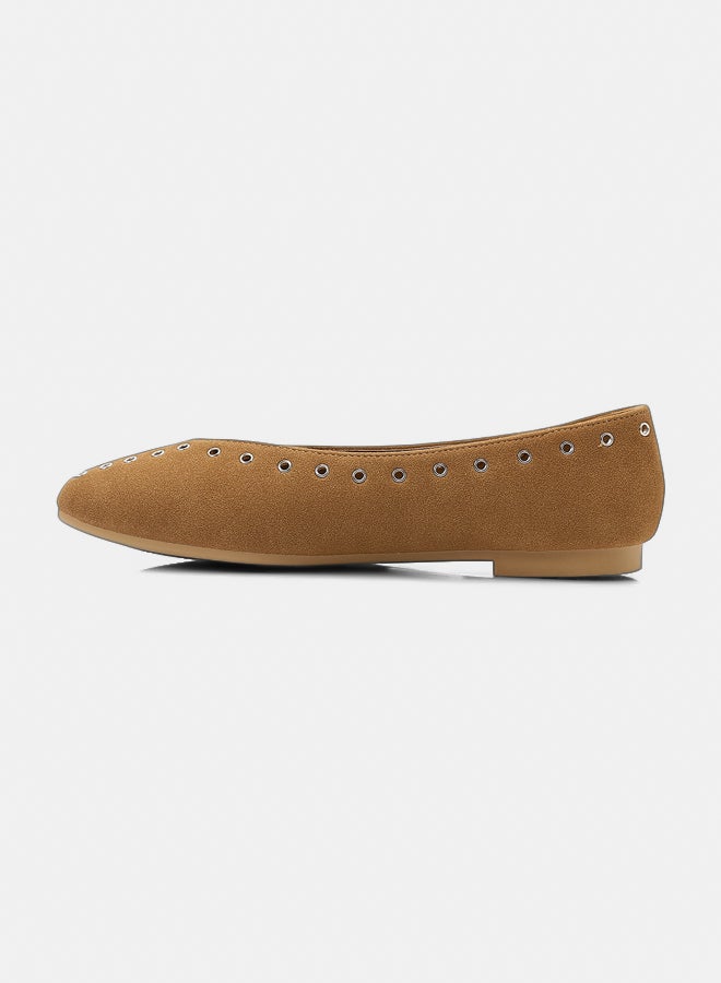 Dejavu Shoes HOT-DVTX-015 Studed Slip On Ballerina For Women - Image 4