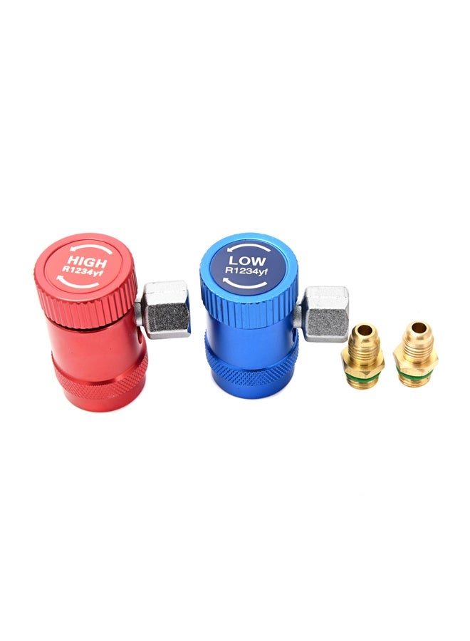 LAWAZIM R1234yf Car HVAC Quick Coupler - 1/4” Quick Connect Adapters, Adjustable High/Low Side, Manual Couplers Connector, Replacement for Automotive AC Air Conditioning Systems Recharging - Image 3