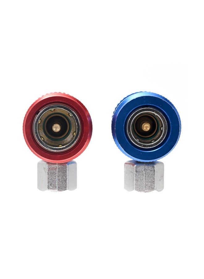 LAWAZIM R1234yf Car HVAC Quick Coupler - 1/4” Quick Connect Adapters, Adjustable High/Low Side, Manual Couplers Connector, Replacement for Automotive AC Air Conditioning Systems Recharging - Image 4