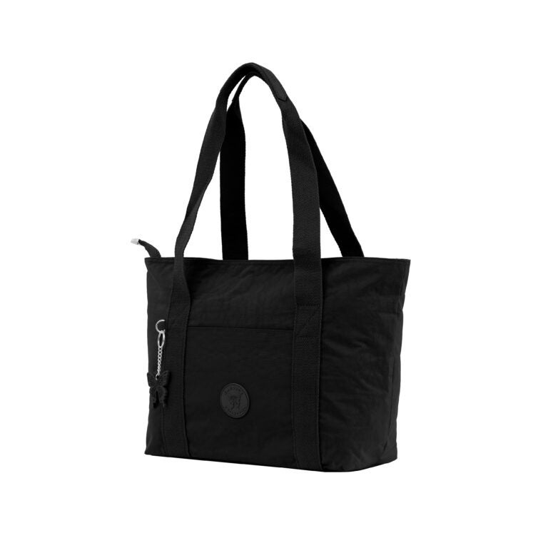 CAPRICE COLLECTION Unisex Large Shoulder Bag – Black, Water-Resistant Nylon, 15.7L Capacity - Image 5