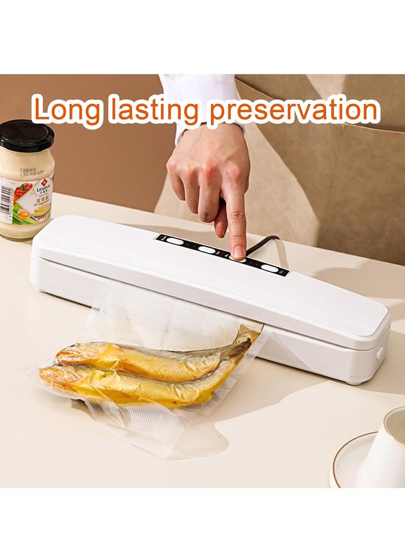 Automatic Vacuum Sealer Machine With 30 Bags （20cm*25cm） White color  - Image 2