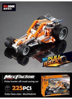Diku Building Block Technology Mechanical Width Special GT Pull Back Function Assembled Formula Racing Model Boy Toy Gift-Color:3804/Polar Hunter Offroad Racing