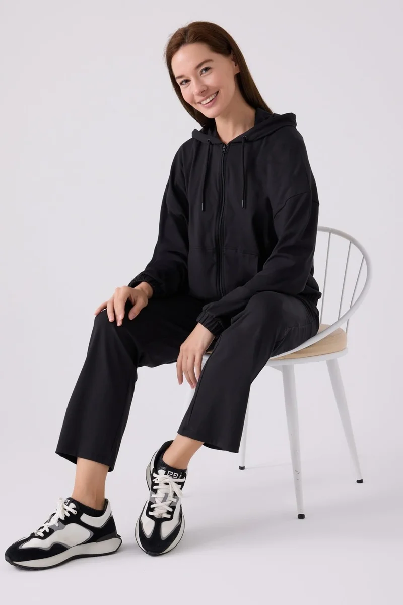 ارنيتا Women's Thin Fleece Hooded 2-Piece Set