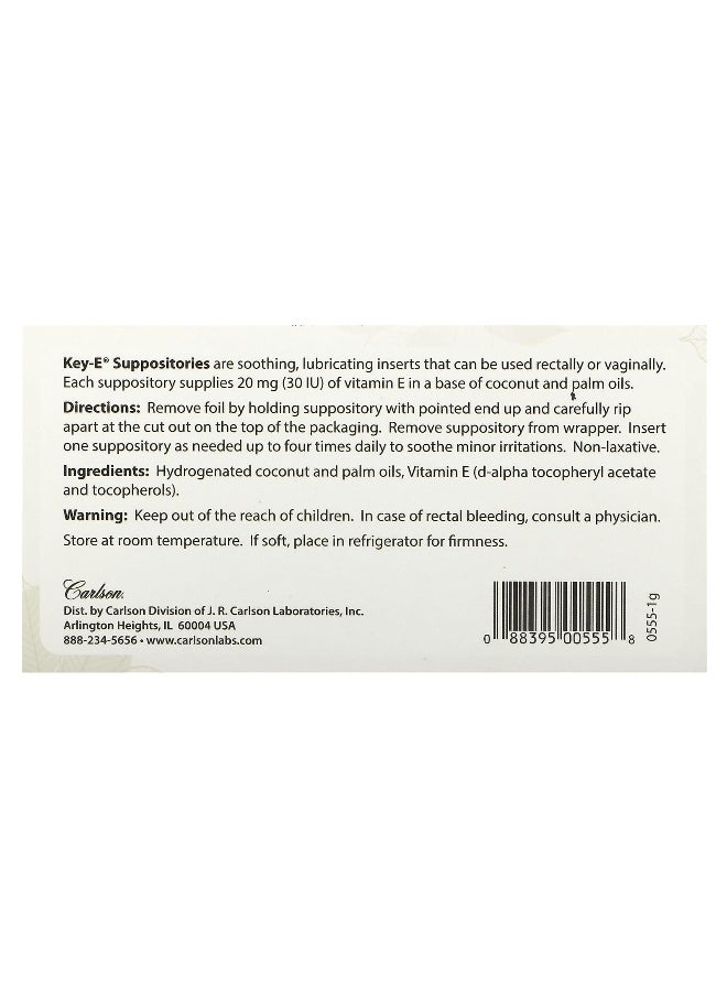Carlson Carlson, Key-E Suppositories, 12 Inserts  - Image 2