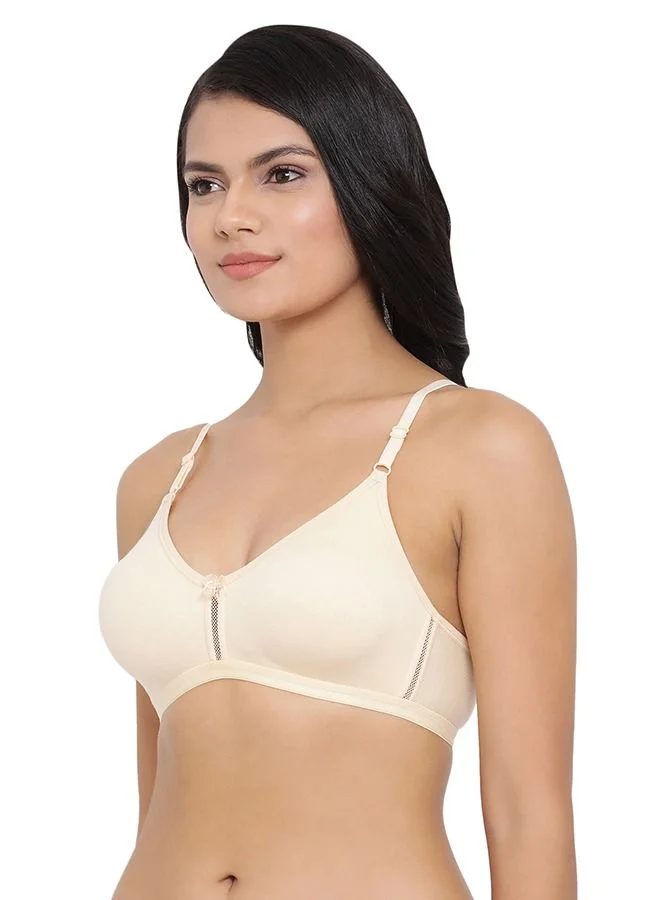 Clovia  Clovia Pack of 2 Non-Padded Full Coverage Wirefree Bra In Multicolour - Cotton  | Best Price UAE