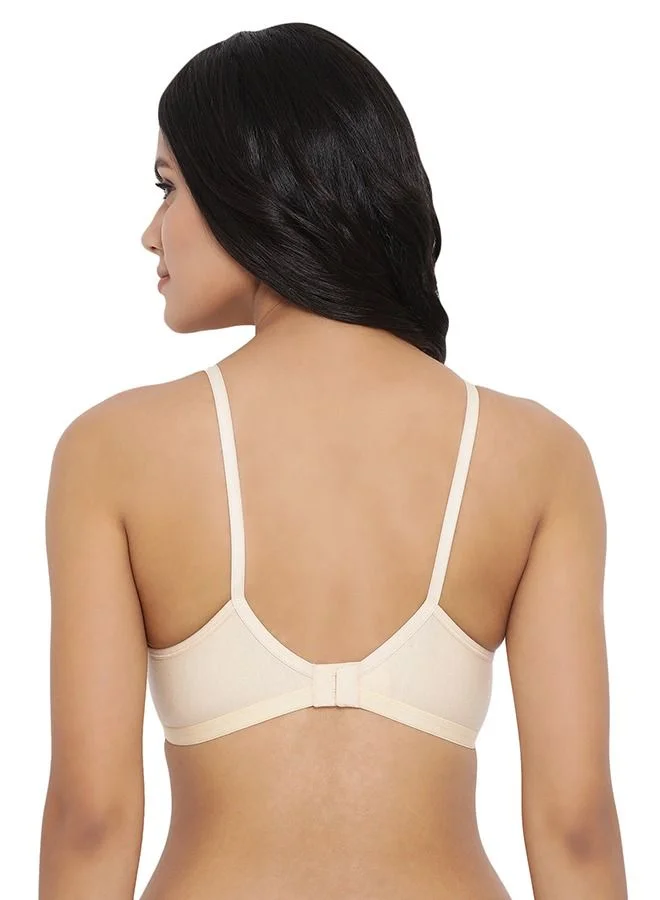 Clovia  Clovia Pack of 2 Non-Padded Full Coverage Wirefree Bra In Multicolour - Cotton  | Best Price UAE