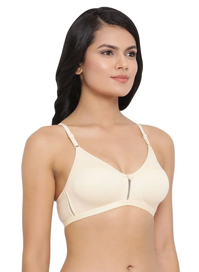 Clovia  Clovia Pack of 2 Non-Padded Full Coverage Wirefree Bra In Multicolour - Cotton  | Best Price UAE