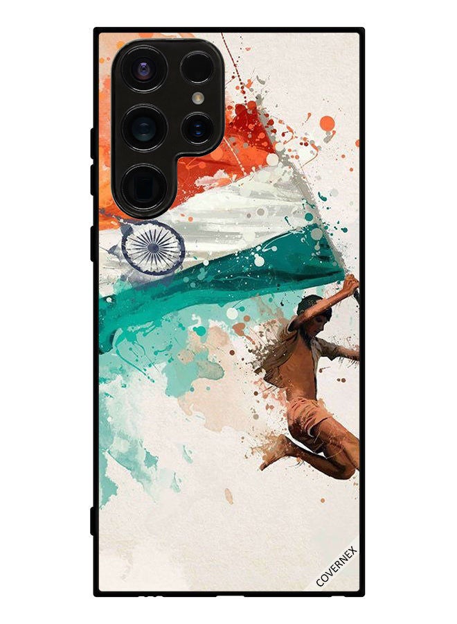 Covernex Protective Case Cover For Samsung Galaxy S23 Ultra Holding India Flag While Flying - Image 1