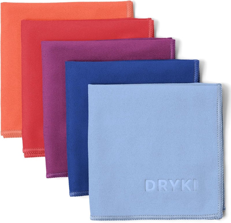 DRYKI Pocket-Sized Sweat Towels - The Original Sweat Absorbing Handkerchiefs - Quick-Dry Microfiber Sweat Rags for Face, Hands, & Body - Men & Women - Gym, Sports, and Work (Desert: 5 Pack) - Image 1