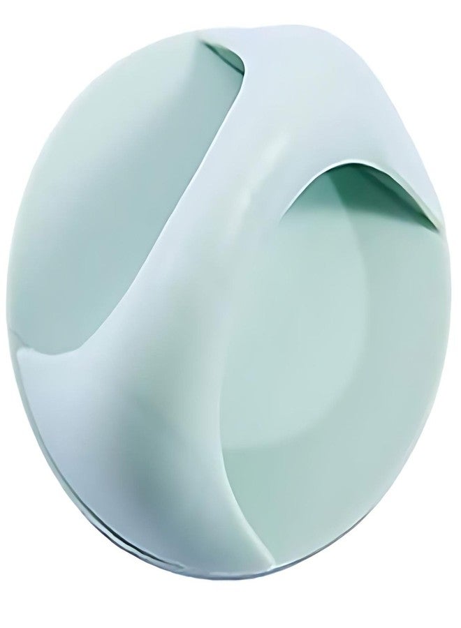 BENCI Cabinet Drawer Handle Round White Self-Stick Instant Helper Auxiliary Kitchen Cabinet Door Window Handle Sticker Convenient Opening Stick-on Handles (Blue, 4) - Image 1