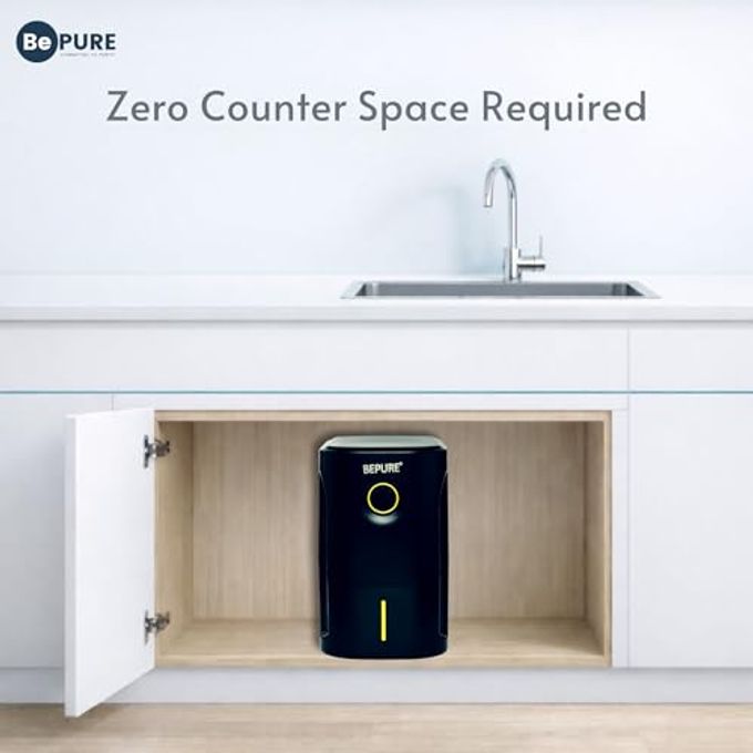 BePURE UTS Black ISI Mark Under Sink Water Purifier 10L with RO+UV+UF+TDS+Copper Alkaline | Inbuilt Storage Tank for Space Saving | Under Counter Water Purifier | Works Upto 3000 TDS - Image 2