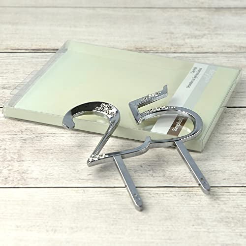 Simplicity 25th Anniversary Decorative Accent Piece for Cake Top or Floral Arrangement Wedding Accessory, 4" x 2.75", Multicolor - Image 4