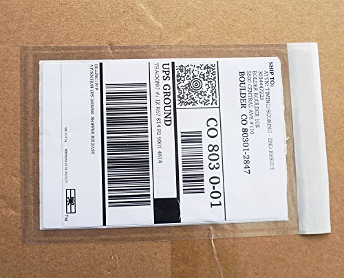 BEUYI Premium 4.7''x7.5'' Packing List Envelope, Tailored Size for 4x6'' Shipping Labels,Self Adhesive Shipping Label Pouch/Sleeve (50 pack) - Image 1