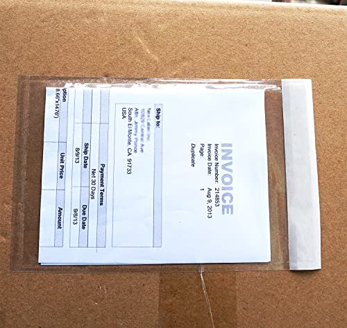 BEUYI Premium 4.7''x7.5'' Packing List Envelope, Tailored Size for 4x6'' Shipping Labels,Self Adhesive Shipping Label Pouch/Sleeve (50 pack) - Image 3
