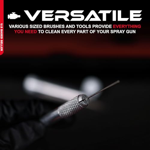 ABN Automotive Spray Paint Gun Cleaning Kit, 22pc - Air Brush Cleaner Supplies, Painting Sprayer Cleaner for Airbrushes - Image 3