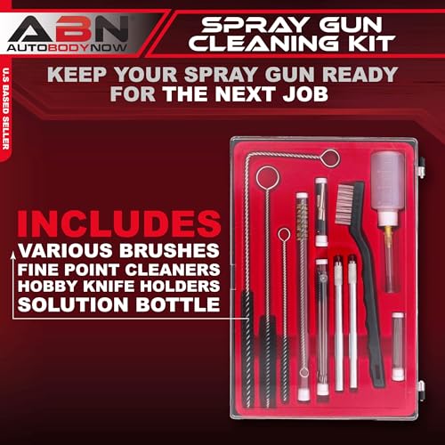 ABN Automotive Spray Paint Gun Cleaning Kit, 22pc - Air Brush Cleaner Supplies, Painting Sprayer Cleaner for Airbrushes - Image 2