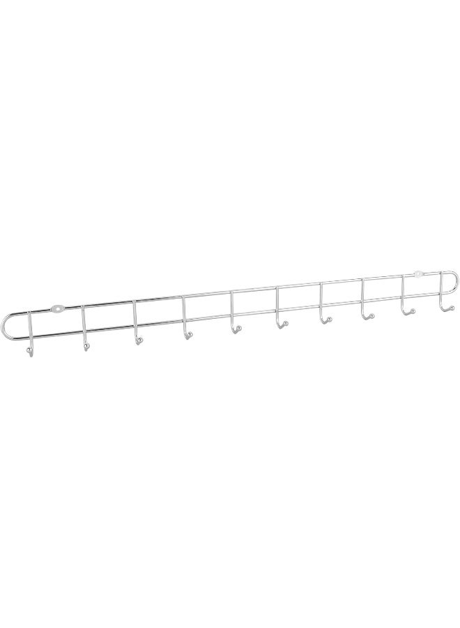 DELCASA Delcasa DC3039 Metal 10 Hooks Wall Hanger, Silver - Image 1